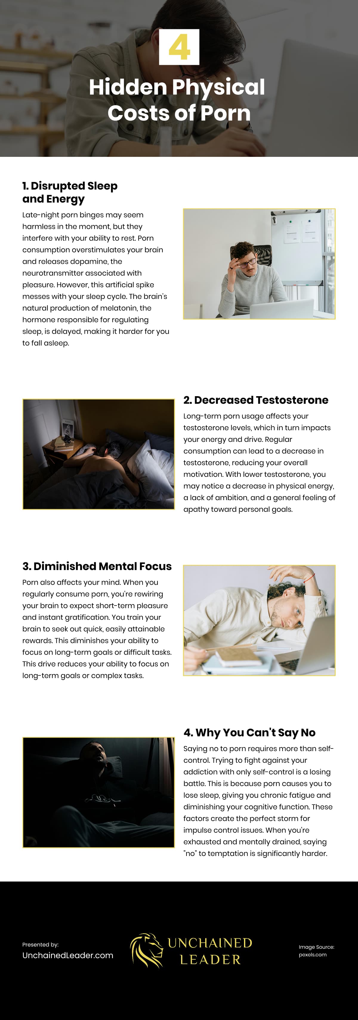 4 Hidden Physical Costs of Porn Infographic 4 Hidden Physical Costs of Porn Infographic