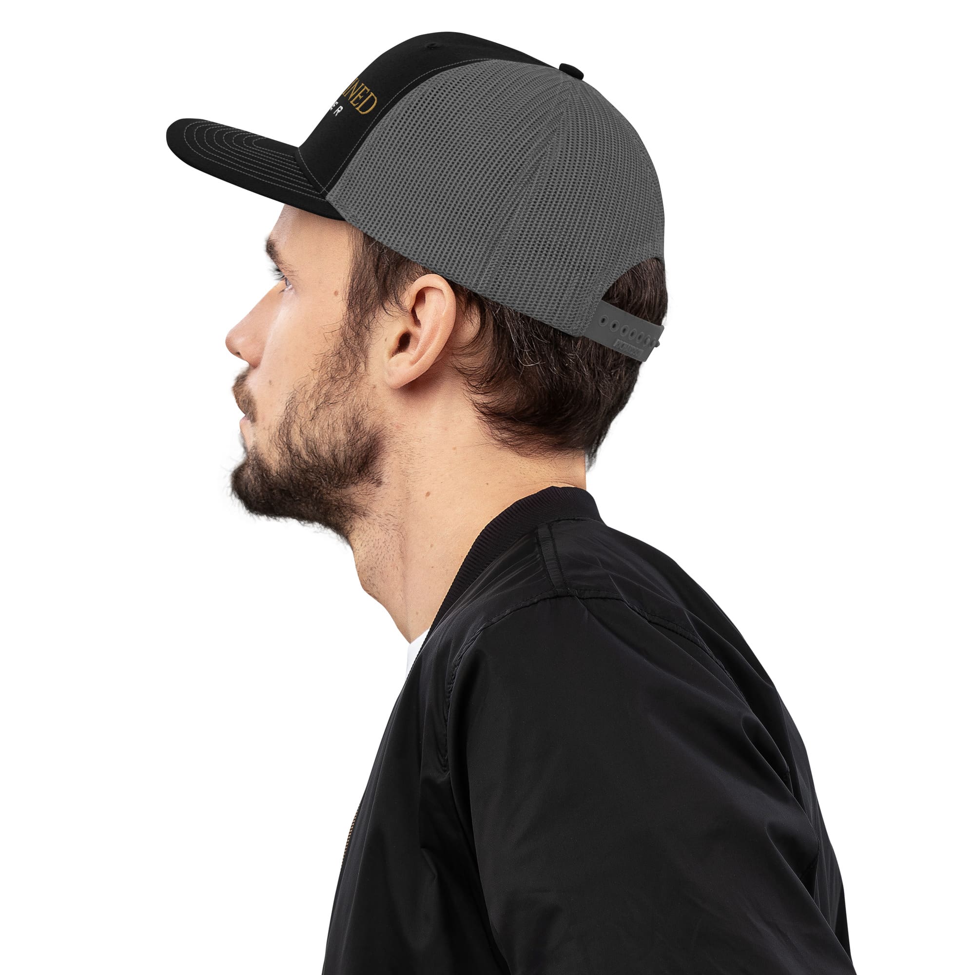 Trucker Cap (black/grey) Full Unchained Logo