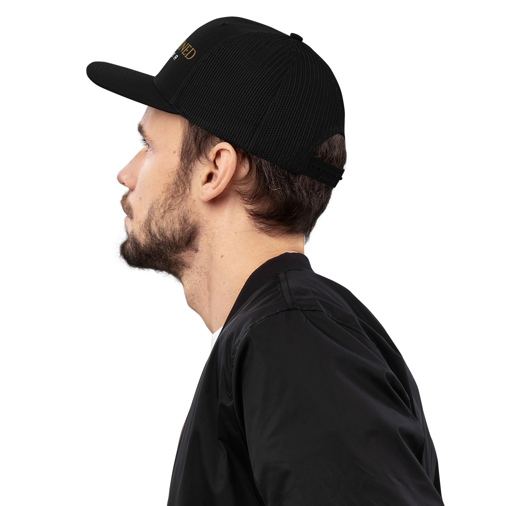 Trucker Cap (black/grey) Full Unchained Logo