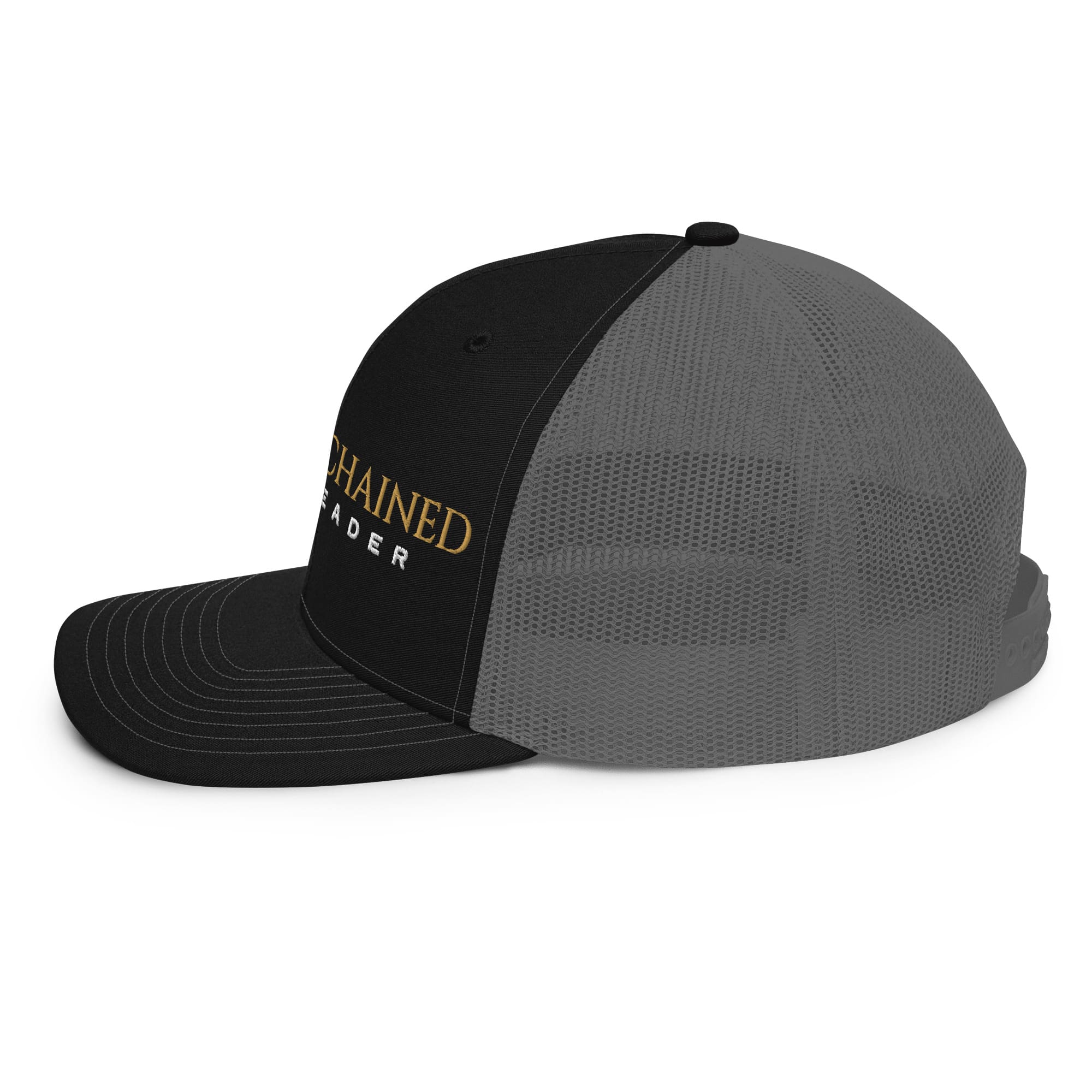Trucker Cap (black/grey) Full Unchained Logo
