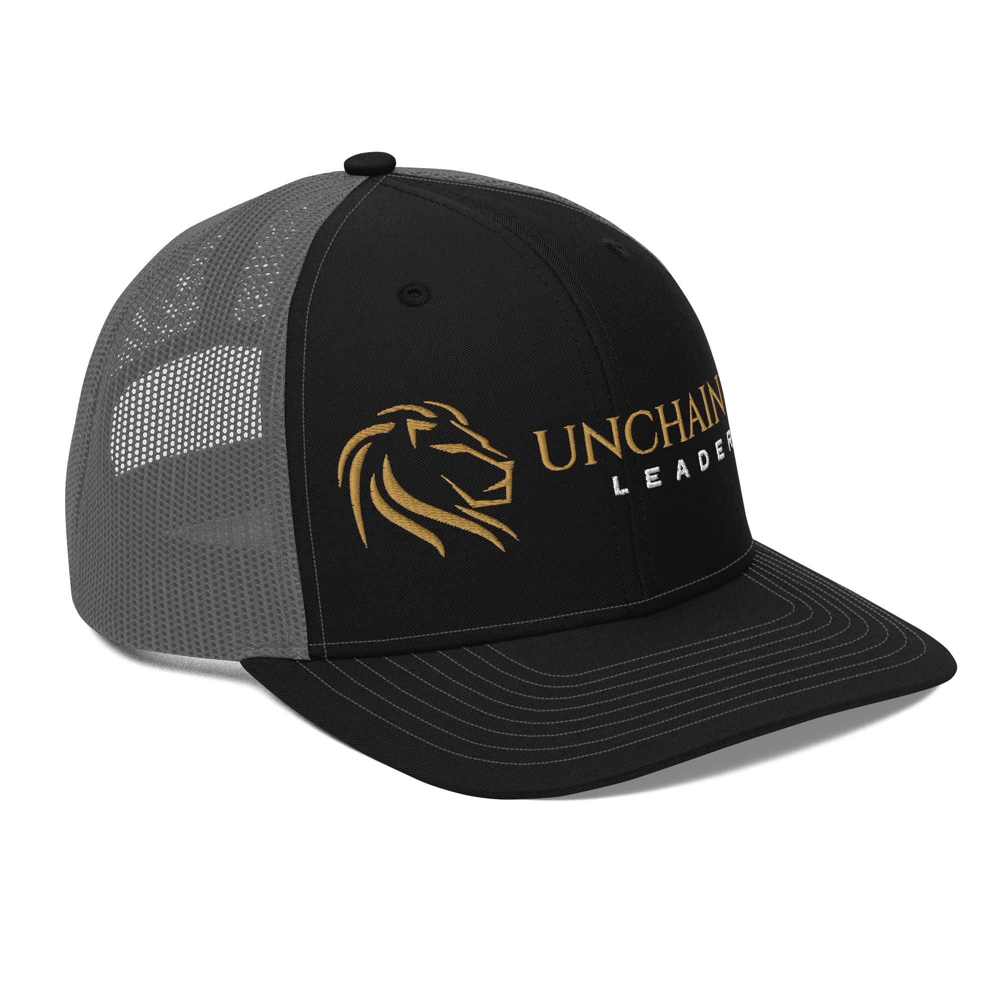 Trucker Cap (black/grey) Full Unchained Logo